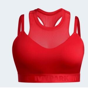 Ivy Park Red Sports Bra